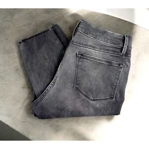 Frame Jeans Women 29 Mardel Chew Le High Skinny Black Denim Moody Dark Stretch